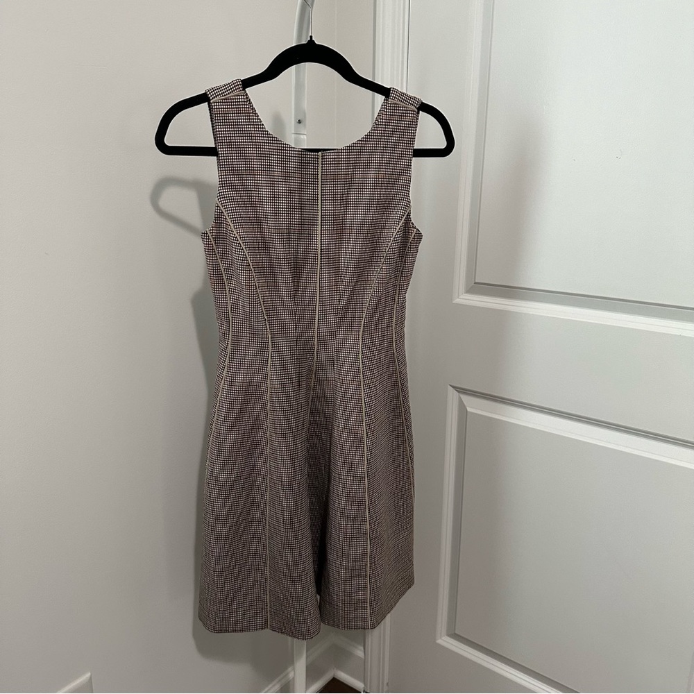 Theory Polished Plaid Mini Dress